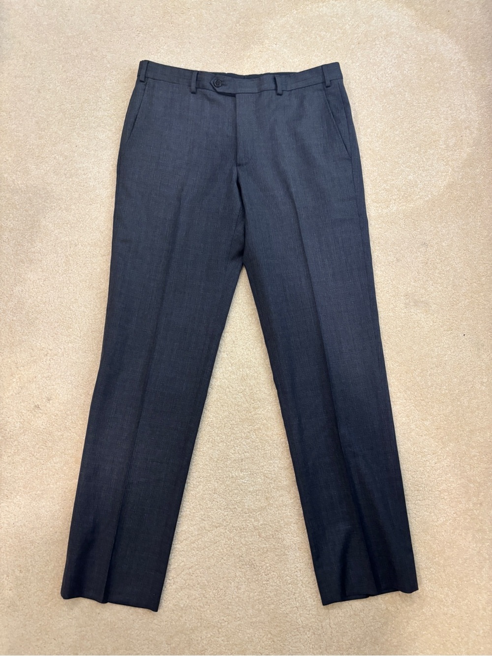 Armani Collezioni Men's Gray Dress Pants